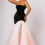Daisy Velvet - Organza Long Corset Dress